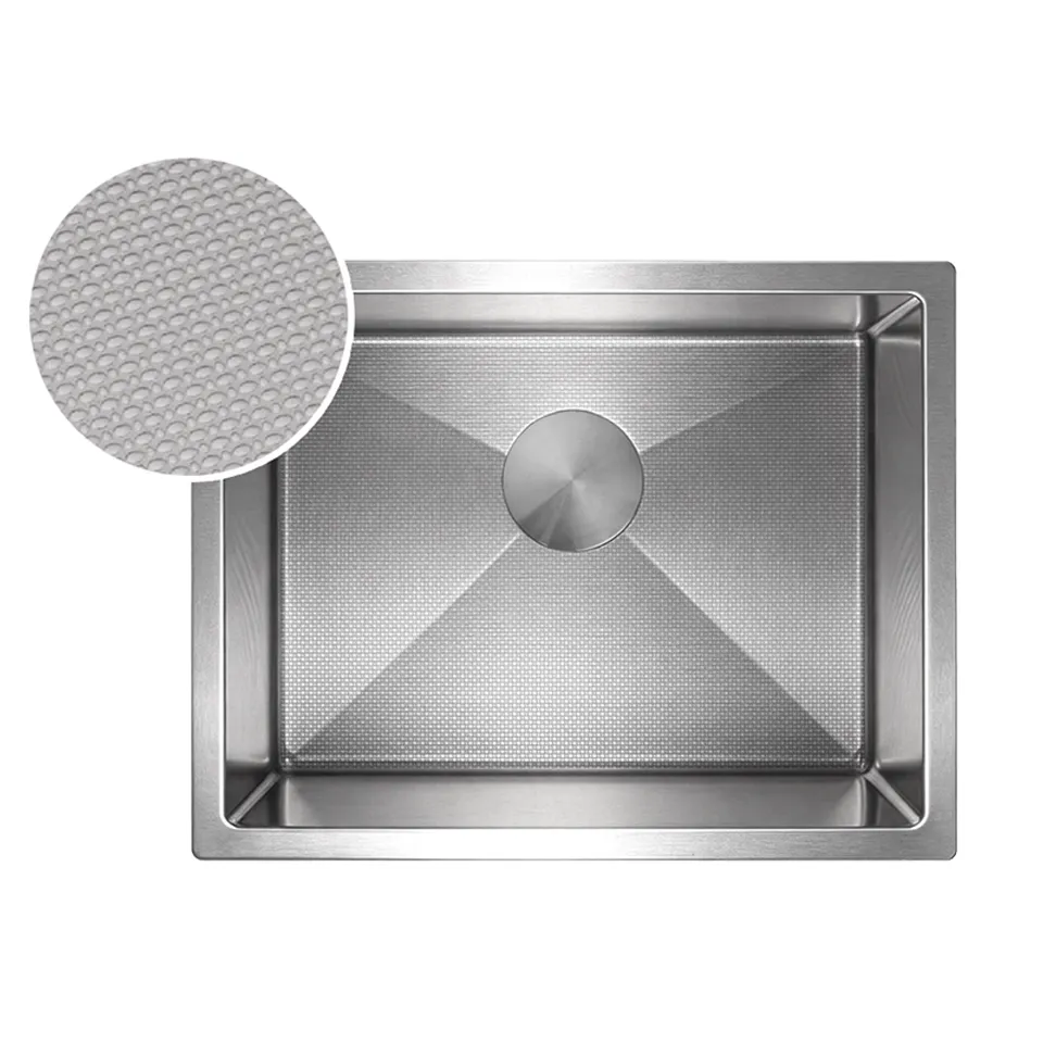 Zaffiro PKS-A6545-EM Embossed Stainless Steel Sink